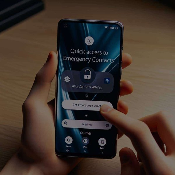 Comment configurer un accès rapide aux contacts d'urgence sur un Asus Zenfone 8?